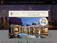 Tablet Screenshot of banyantreeresidences.com